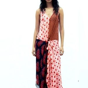 Zara printed maxi dress